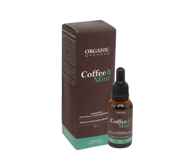 ORGANIC GURU Serum-concentrate with Coffee and mint 30ml